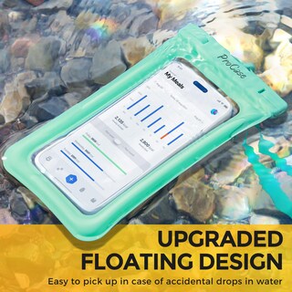 Foto 2 | Funda Impermeable Flotante Para Teléfono Procase, Paquete De 2, Azul/verde - Venta Internacional.