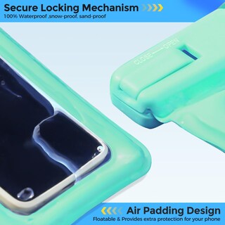 Foto 7 | Funda Impermeable Flotante Para Teléfono Procase, Paquete De 2, Azul/verde - Venta Internacional.