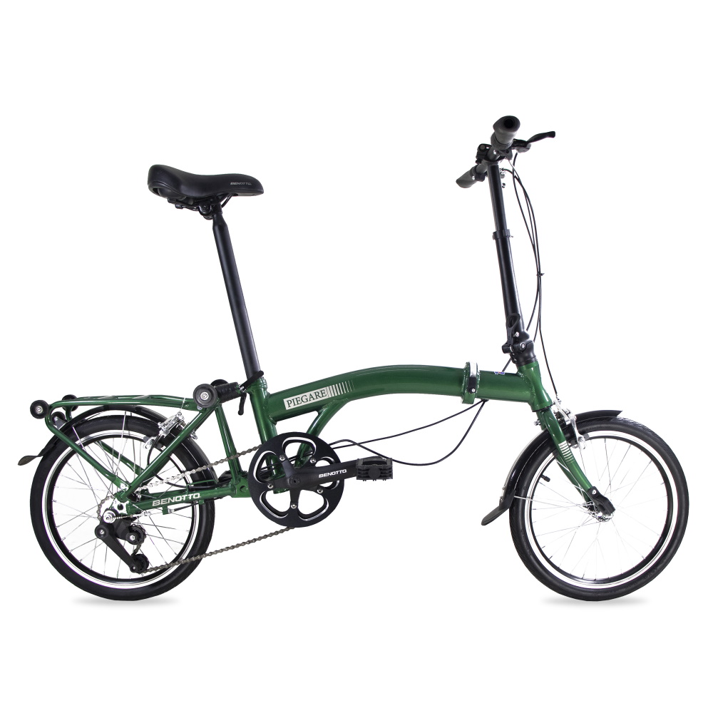 Foto 2 pulgar | Bicicleta Plegable Benotto Piegare color Verde R16 3V Unisex