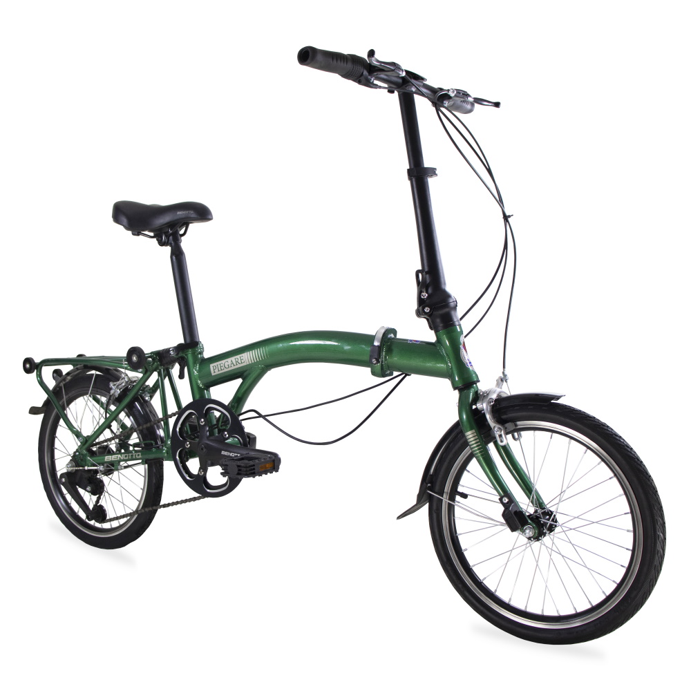 Foto 3 pulgar | Bicicleta Plegable Benotto Piegare color Verde R16 3V Unisex