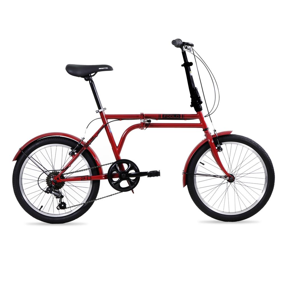 Bicicleta Benotto Plegable Foold R20 6v Frenos V Acero