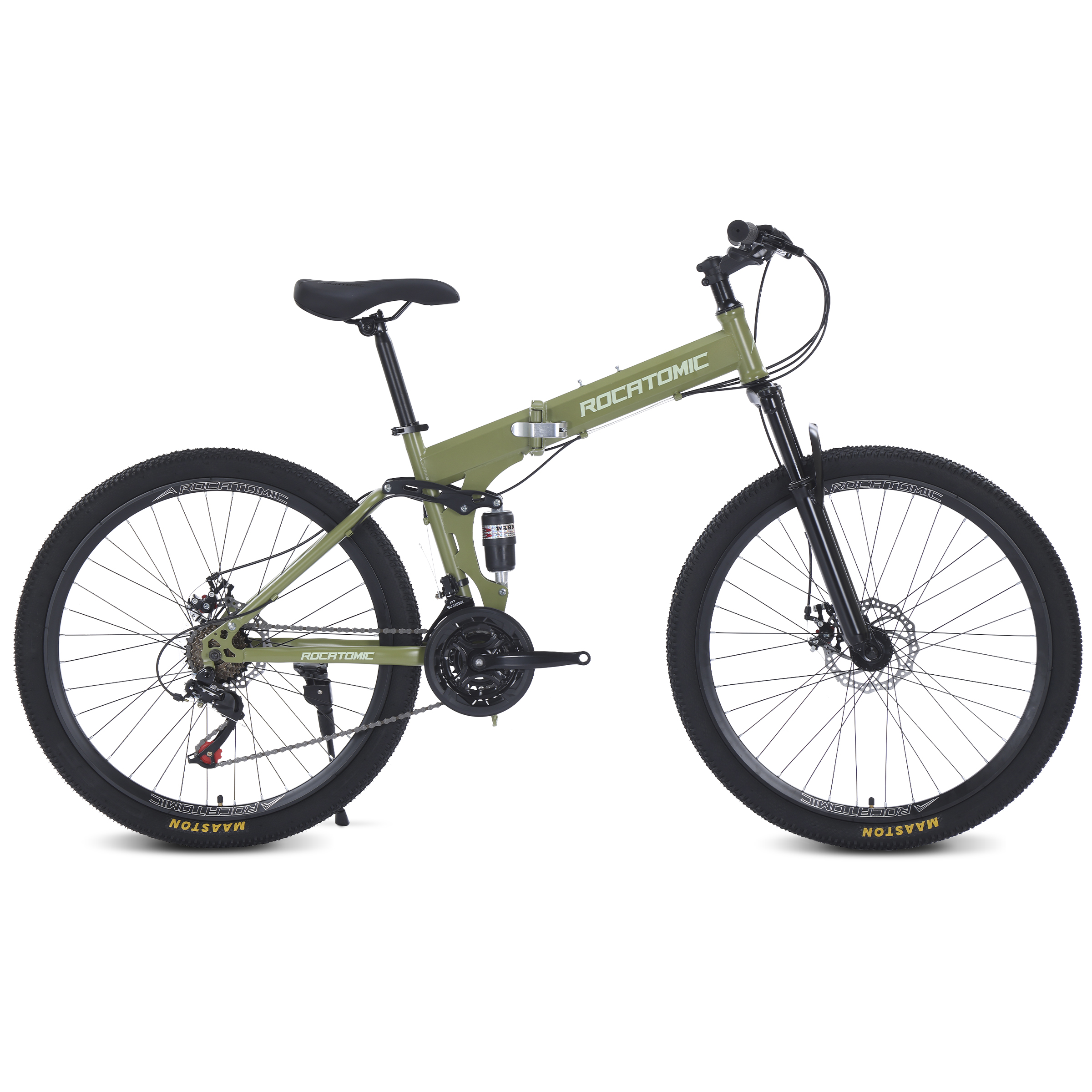 Bicicleta Rocatomic Compac Plegable Doble Suspensión R26 21v  ( Verde )