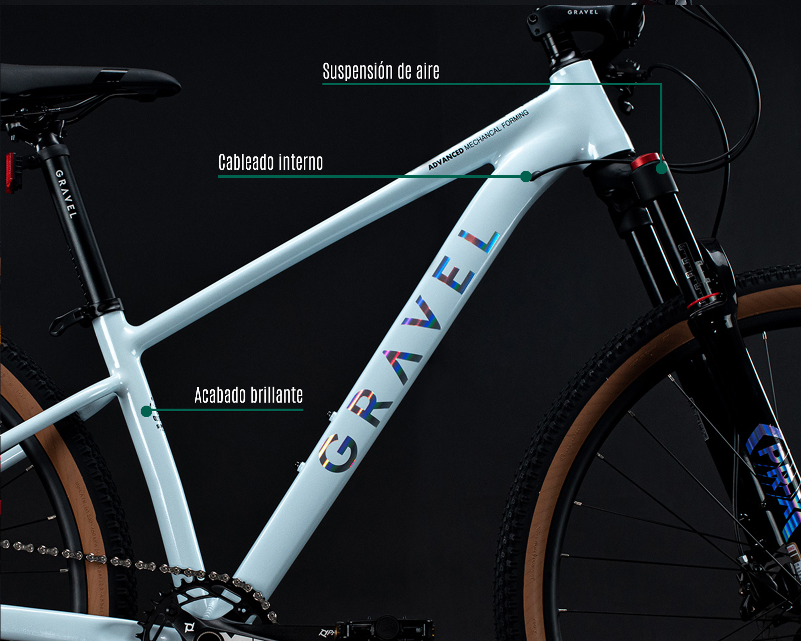 Foto 7 | Bicicleta Gravel Meru Blanca L 19