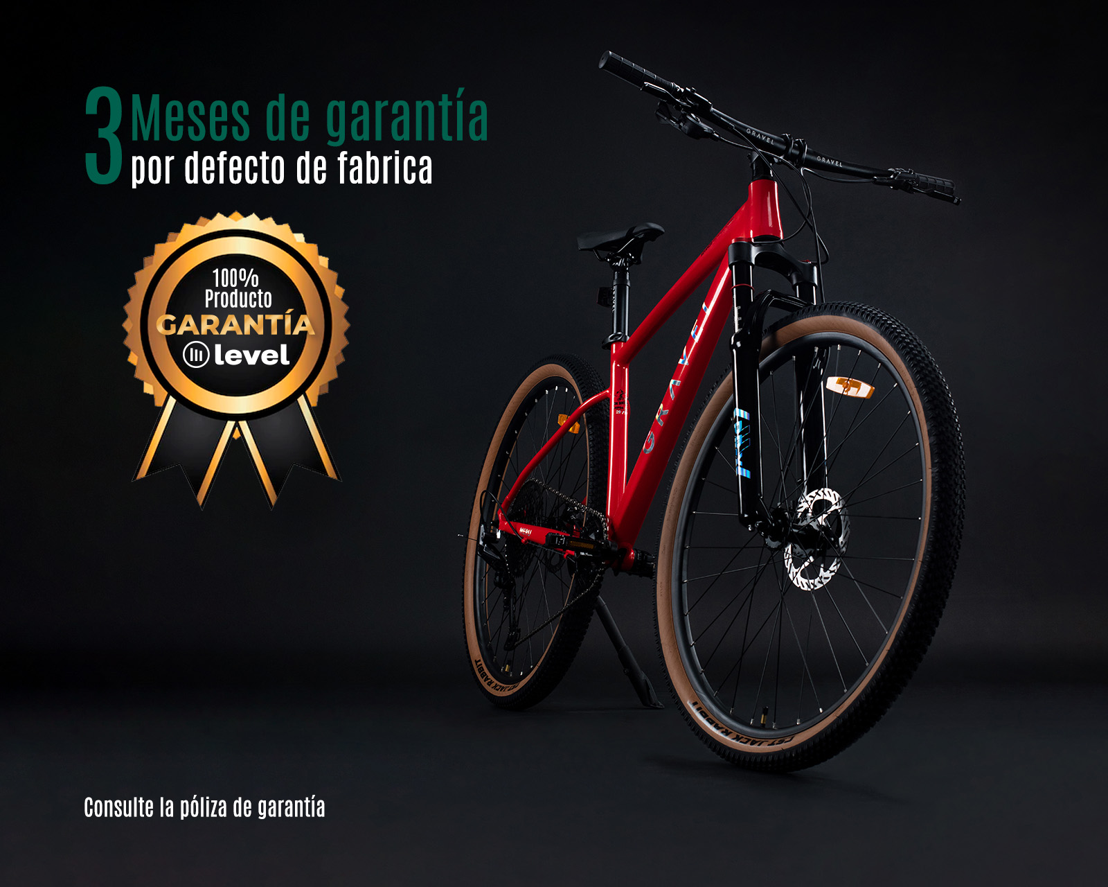 Foto 2 | Bicicleta Gravel Meru Roja M 17