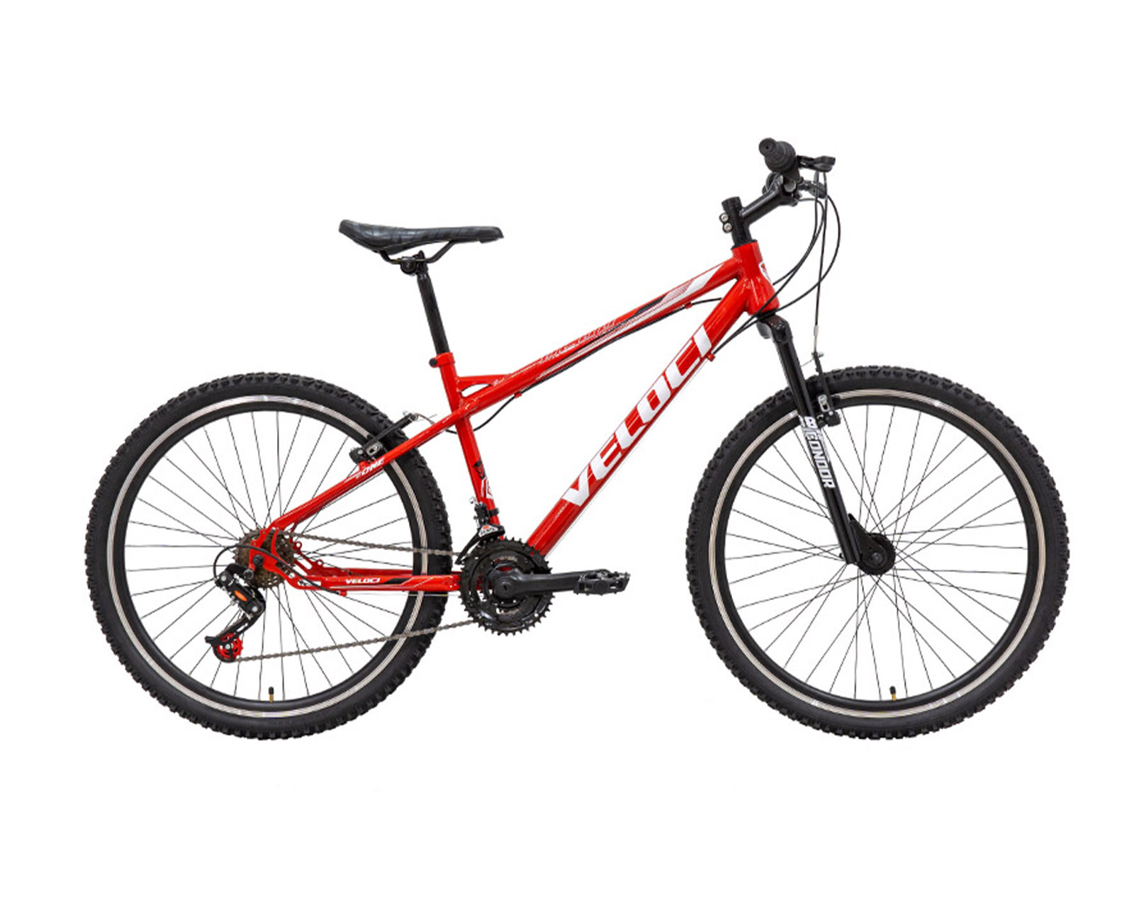 Foto 2 pulgar | Bicicleta Veloci Deus X1 Rodada 26 Rojo De Montaña