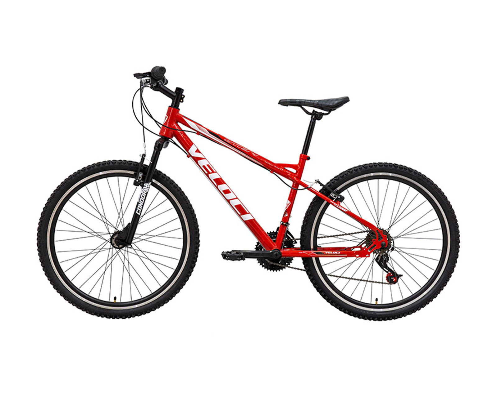 Foto 9 pulgar | Bicicleta Veloci Deus X1 Rodada 26 Rojo De Montaña
