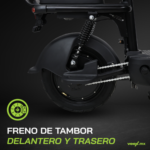 Foto 6 pulgar | Motobici Eléctrica Vibe 48v 12ah 350w  Negra