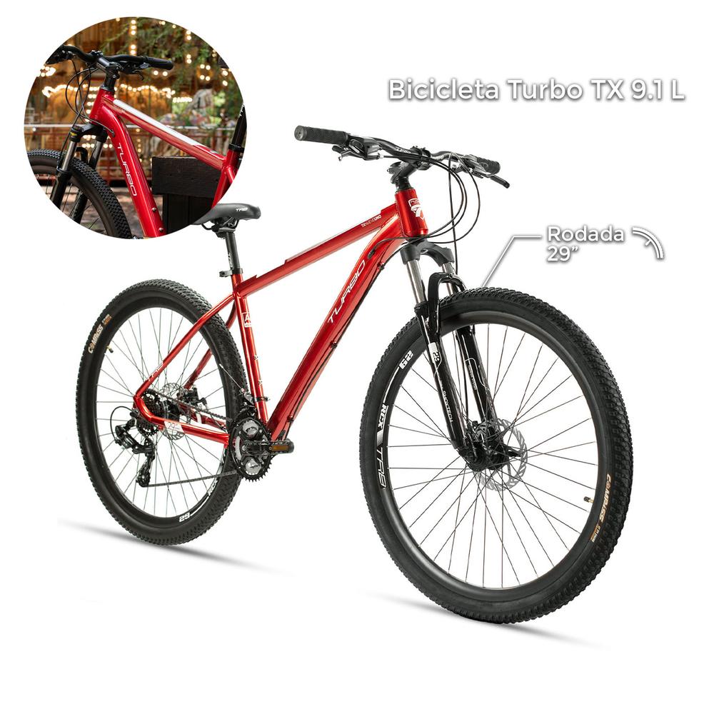 Foto 4 pulgar | Bicicleta Montaña Turbo Rodada 29 Tx 9.1 Aluminio color Rojo talla L