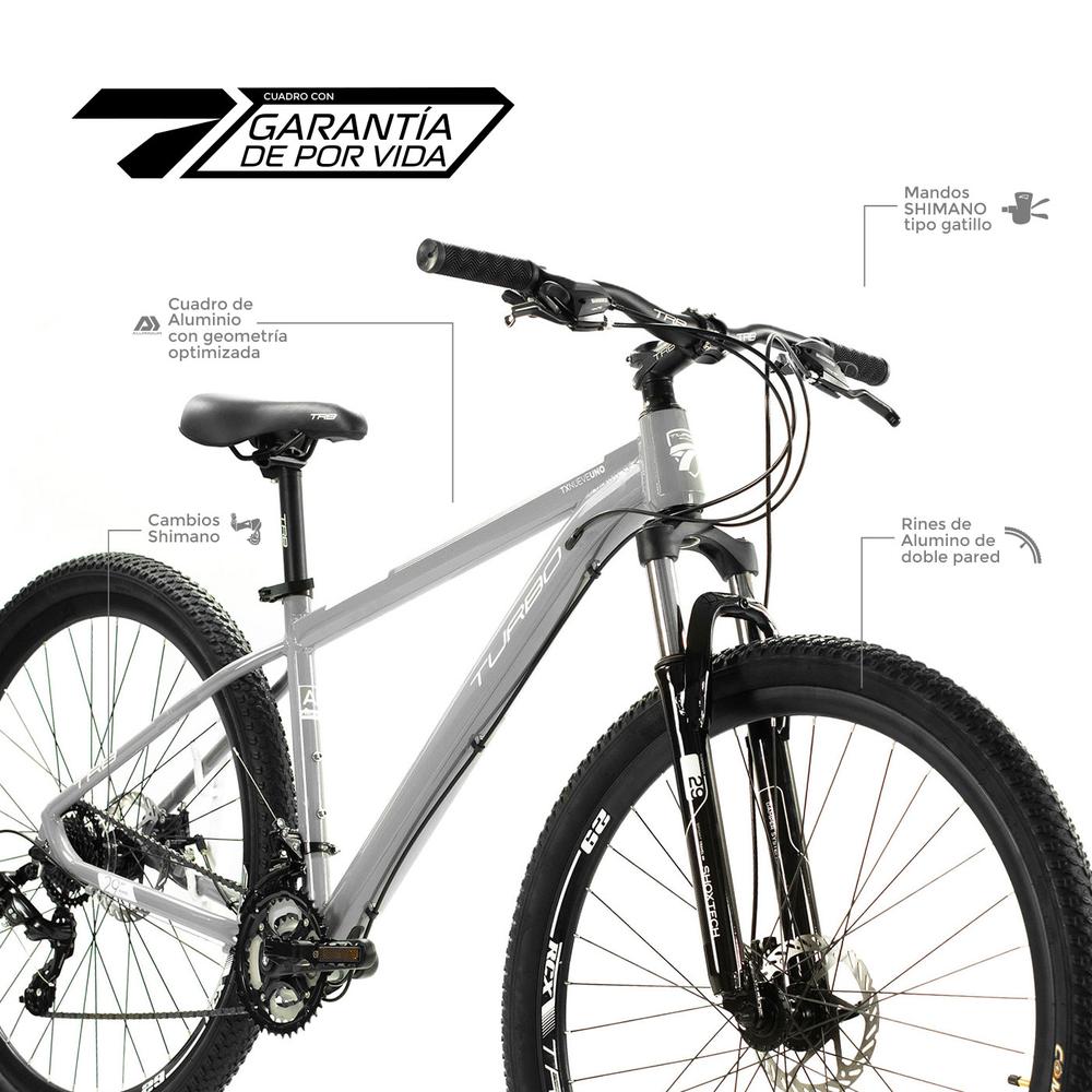 Foto 4 | Bicicleta de Montaña Turbo Tx9.1 R29 color Gris