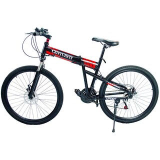 Foto 2 | Bicicleta Plegable de Montaña Centurfit color Rojo de 26 Pulgadas con 21 Velocidades y Freno de Disco