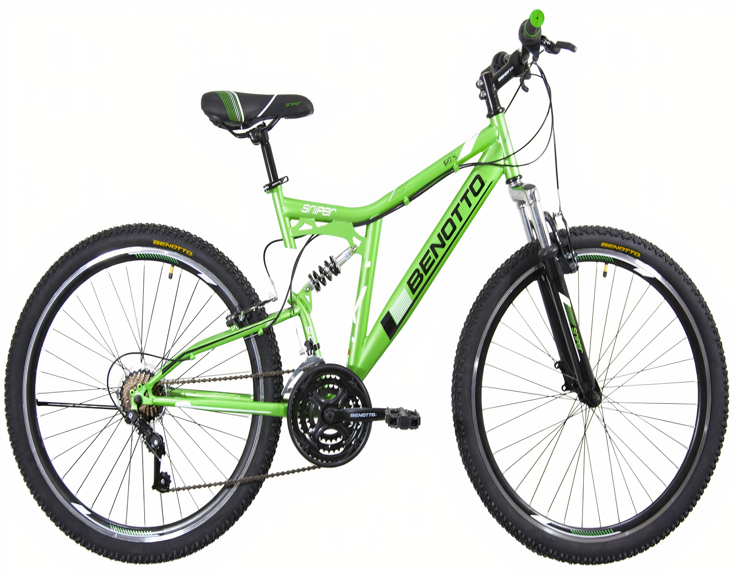 Bicicleta Benotto Montaña Sniper R27.5 21v Doble Suspensión