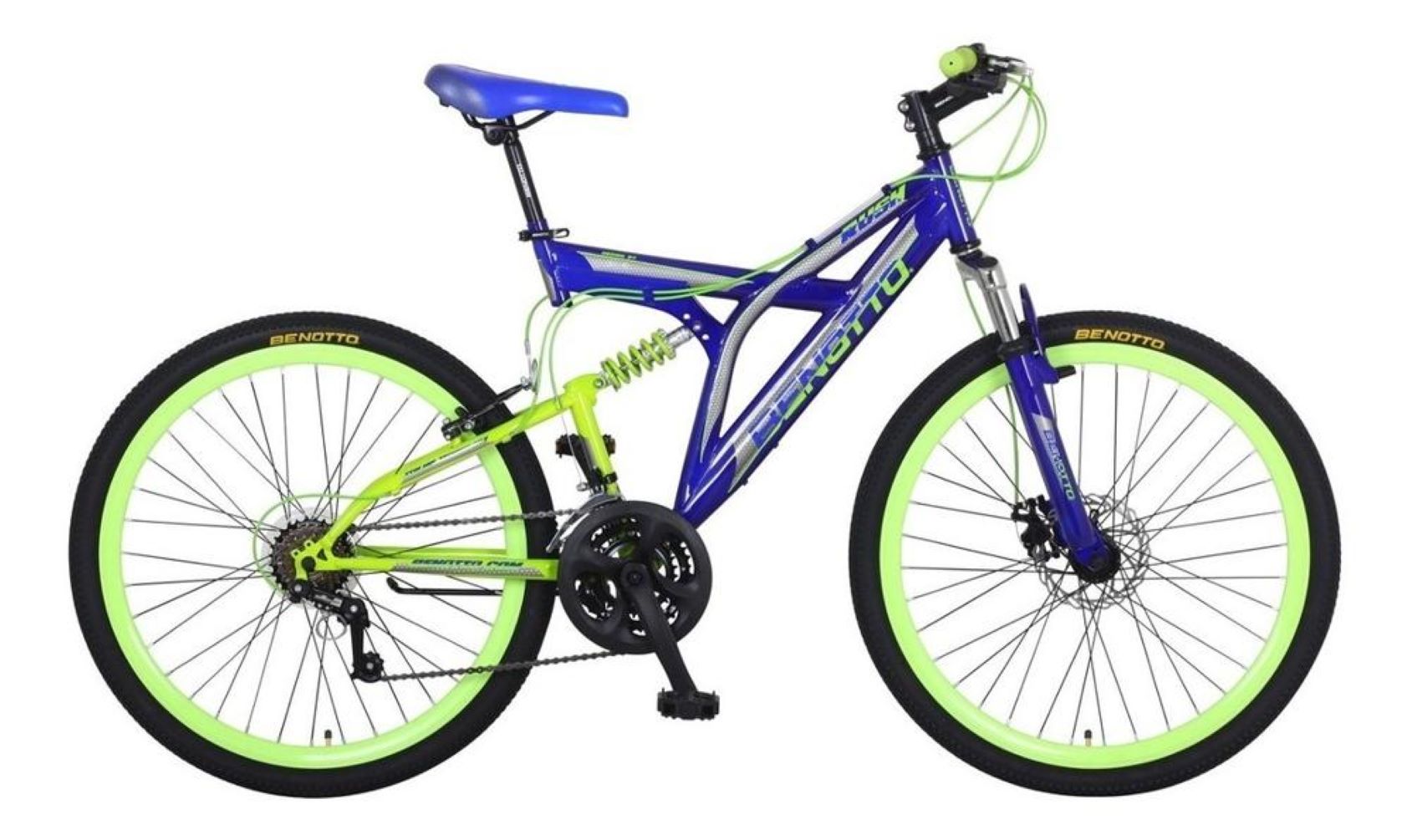 Bicicleta Benotto Rush R26 Montaña color Azul con 21 Velocidades