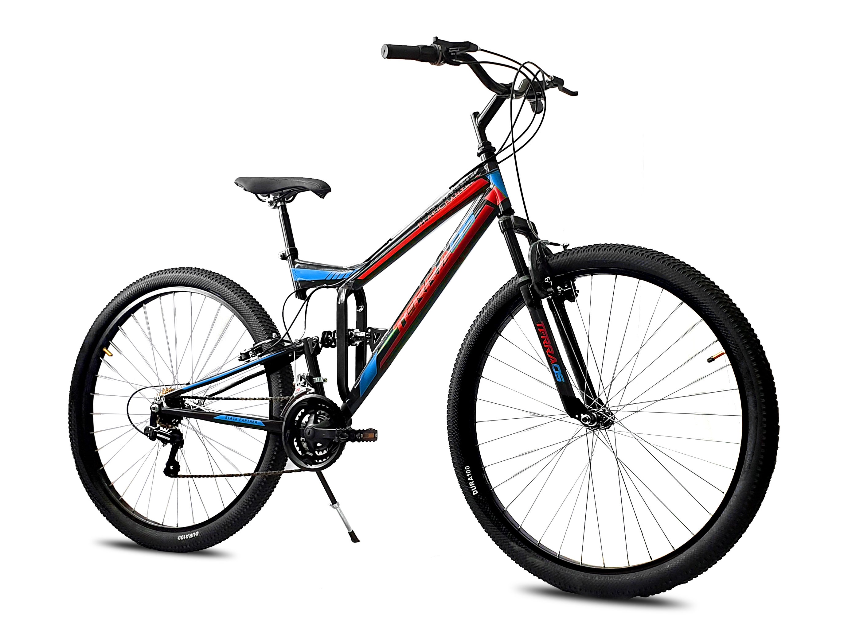 Foto 3 pulgar | Bicicleta Black Panther Terra 18 Velocidades Rodada 29 color Rojo