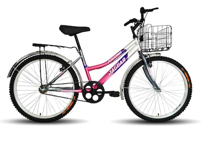 Foto 1 | Bicicleta Jaguar Peregrina color Rosa Rodada 26 con Canasta Plegable