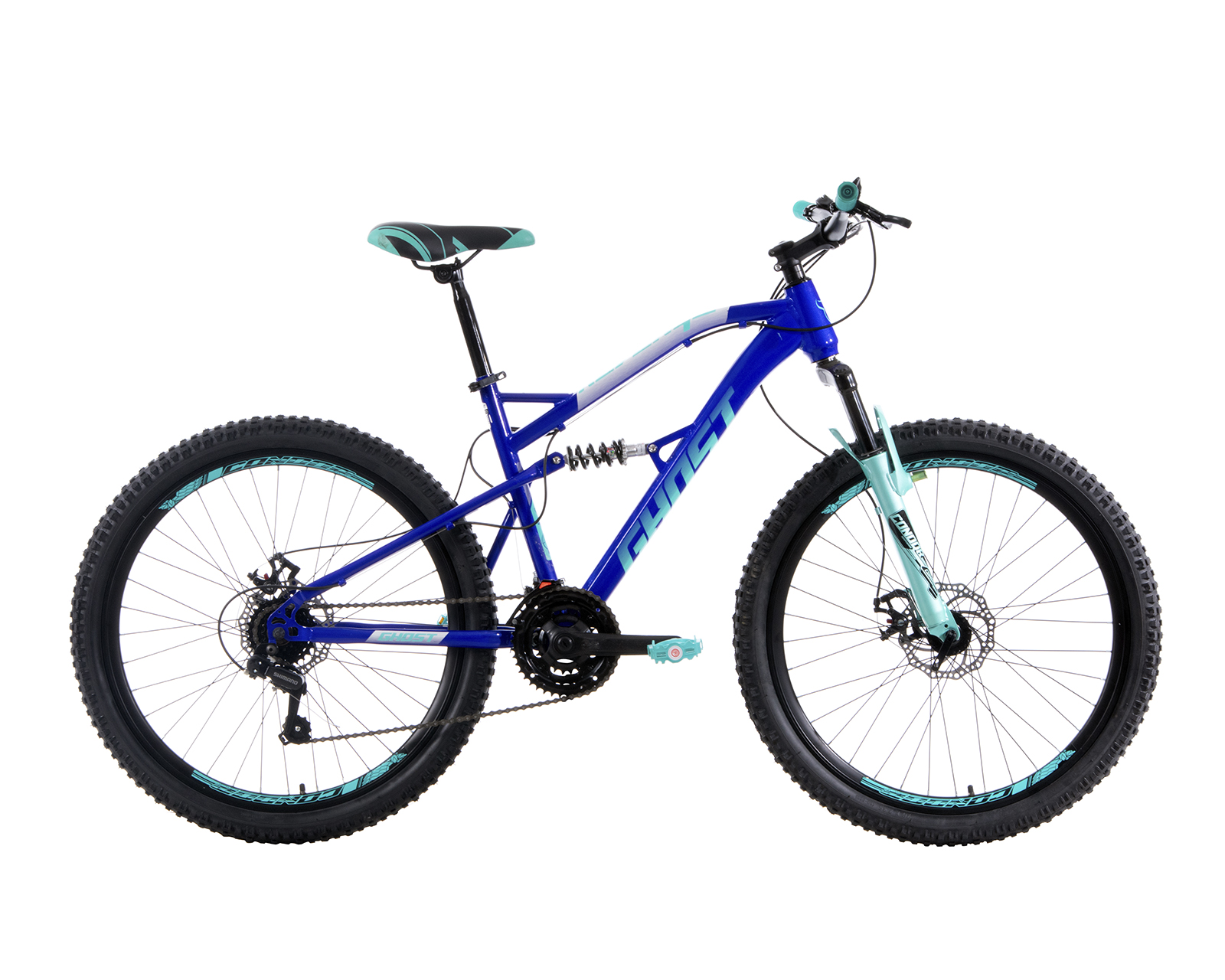 Foto 2 pulgar | Bicicleta Ghost Revenge Rodada 26 color Azul de Montaña