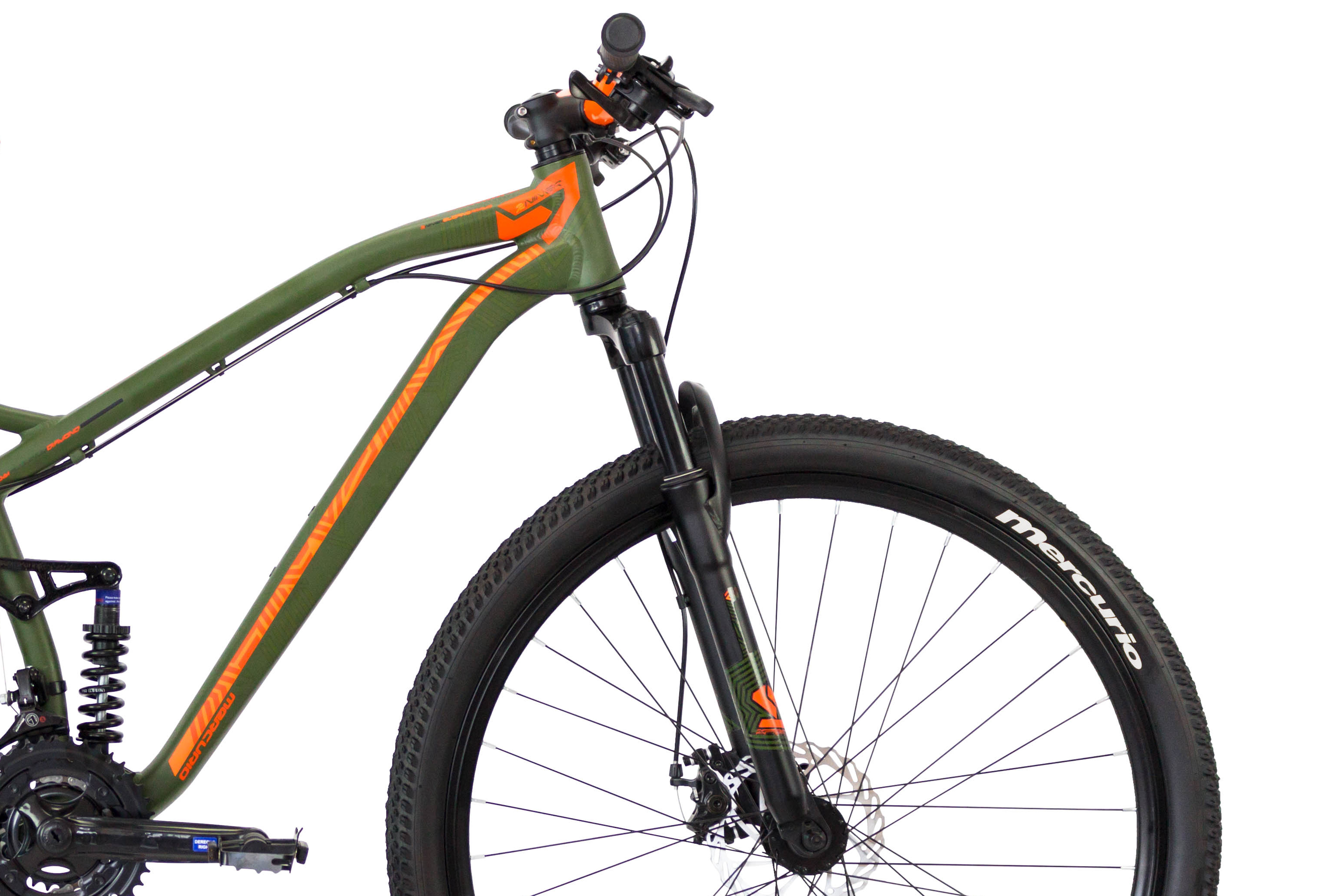 Foto 4 | Bicicleta Mercurio Expert color Verde Dh Rodada 29 Aluminio 21 Velocidades