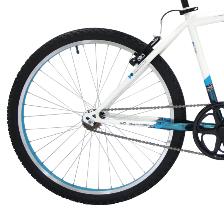 Foto 2 | Bicicleta Mtb Wolf R26 1V Frenos V Azul Tornasol/Blanco