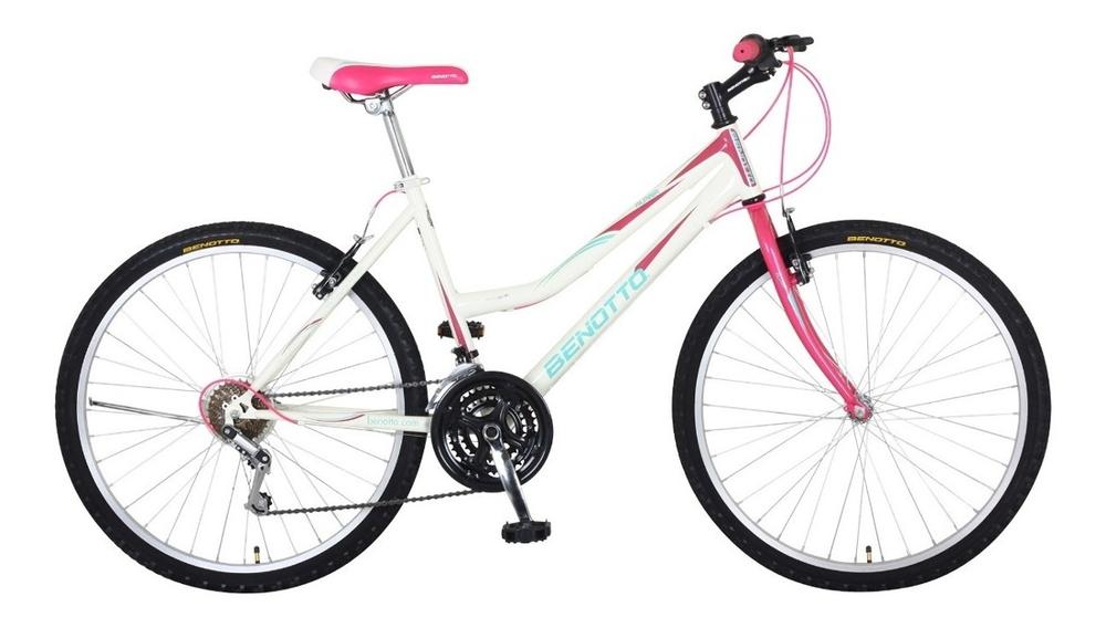 Bicicleta Benotto Montaña Alpina R26 21v Mujer Sunrace Acero