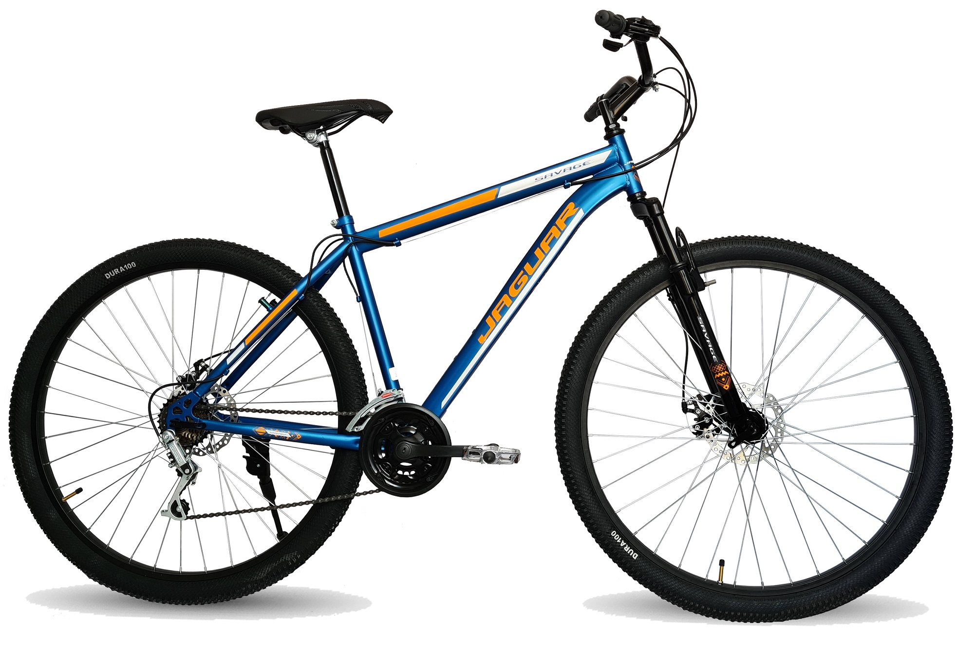 Bicicleta Jaguar Savage Rodada 26 Freno de Disco 21 Velocidades color Azul