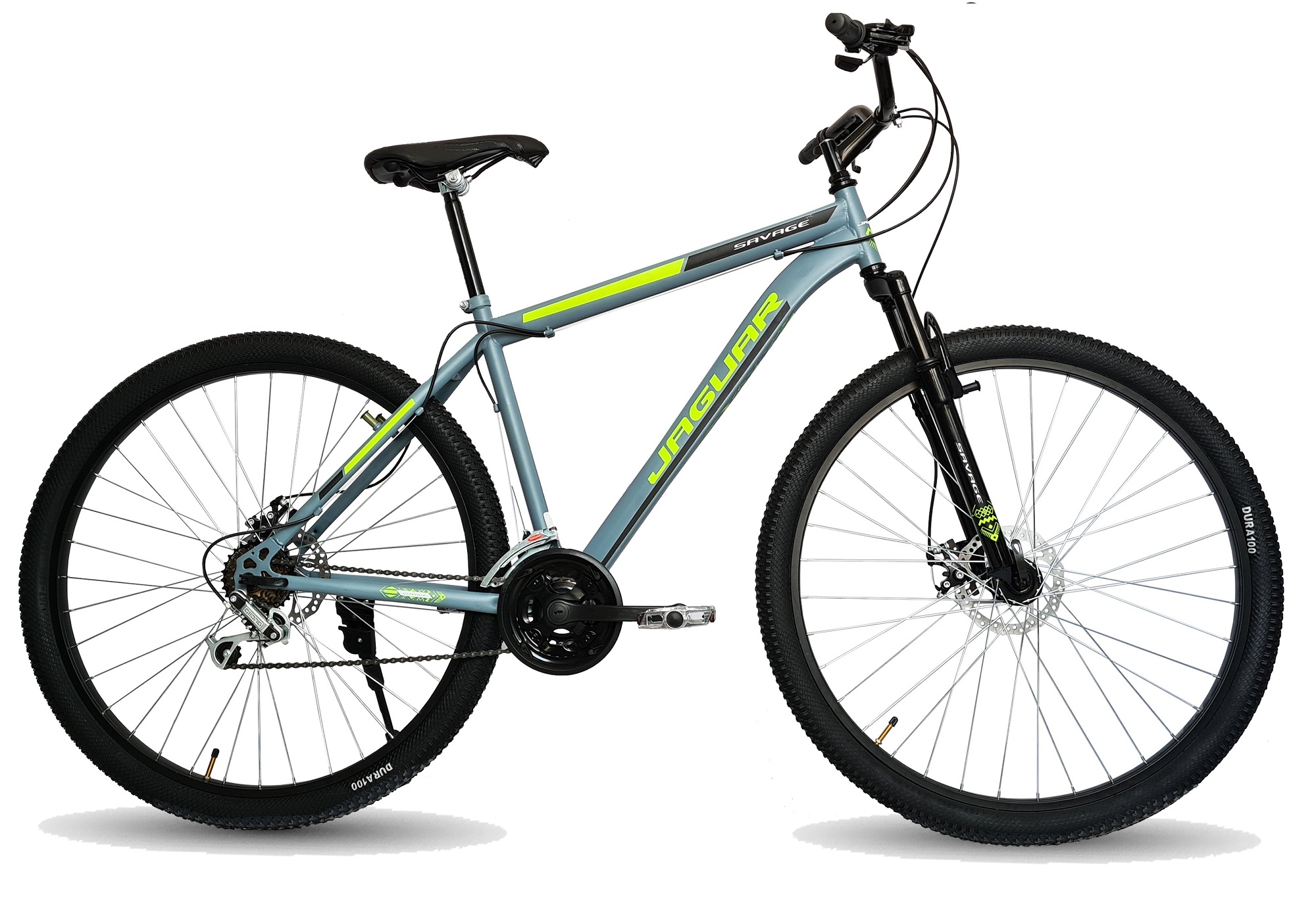 Bicicleta Jaguar Savage Rodada 26 Freno de Disco 21 Velocidades color Gris