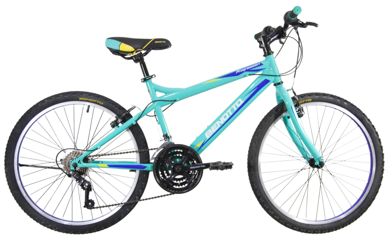 Bicicleta Benotto Mtb Progression R24 21v Unisex Frenos V color Azul