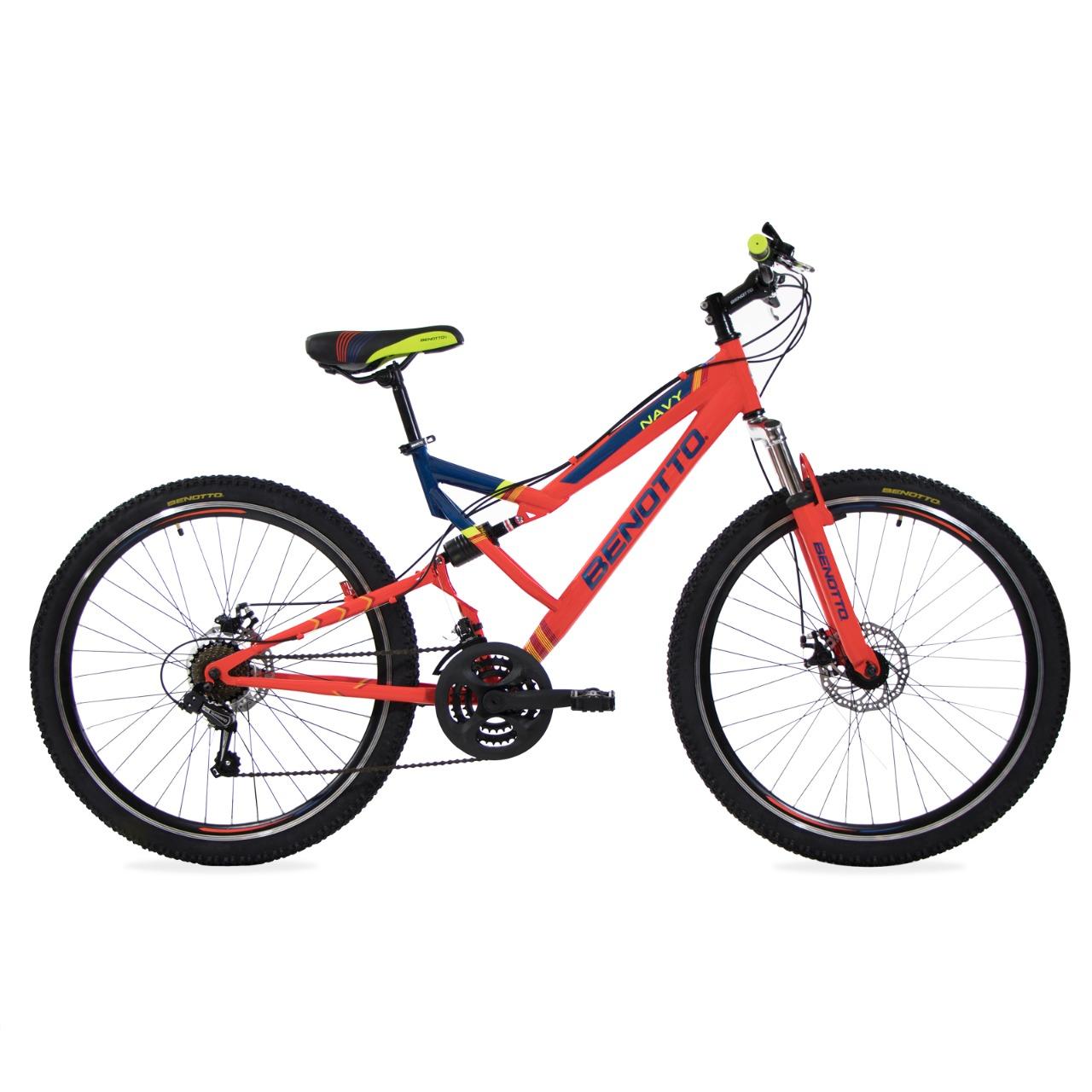 Foto 2 | Bicicleta Benotto Mtb Navy R27.5 21v Shimano Doble Disco color Anaranjado