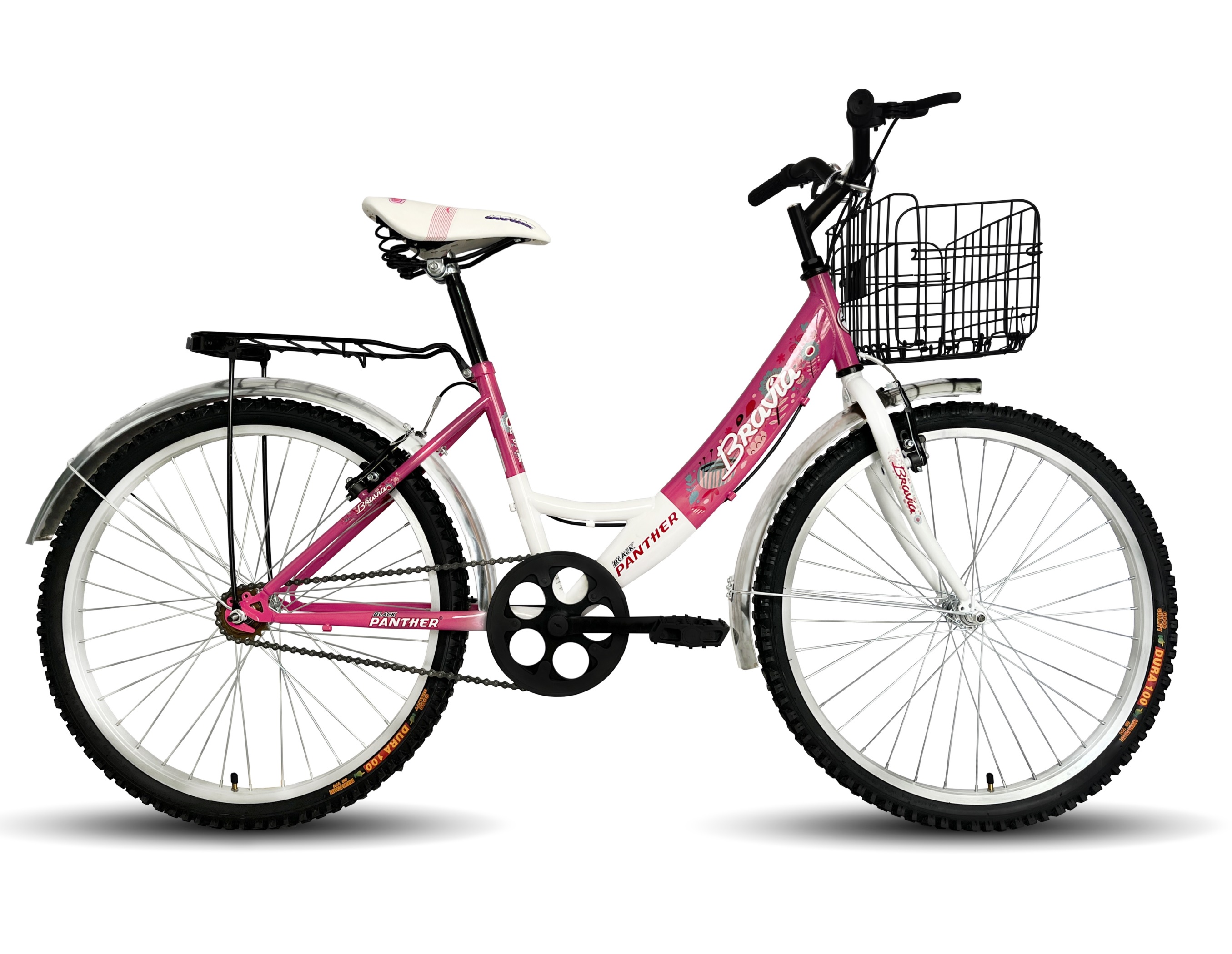 Foto 1 | Bicicleta Black Panther Bravia R24 Canasta Plegable color Fucsia