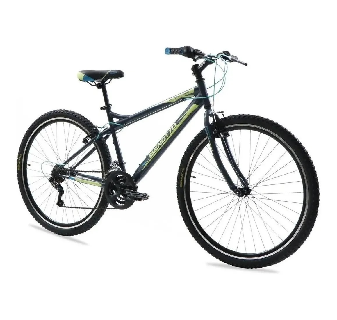 Foto 2 pulgar | Bicicleta Benotto Montaña Progression R29 21vel color Gris con Verde