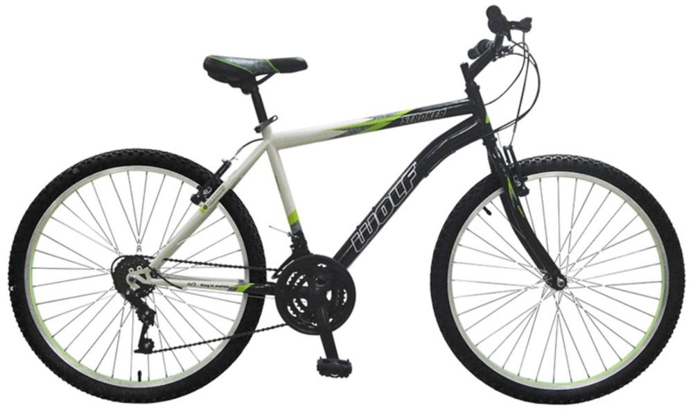 Bicicleta Montaña Wolf R26 18v Frenos V color Blanco/ Negro