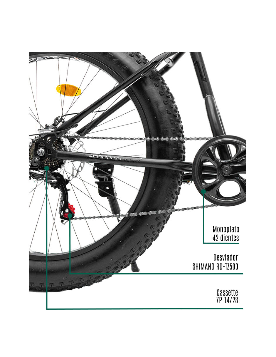 Foto 4 | Bicicleta Gravel Aspen Acero R26 Frenos de Disco
