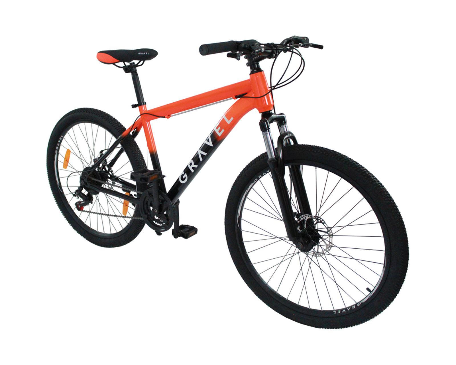 Foto 1 | Mountain Bike Gravel Everest color Anaranjado Mtb R26 21v Frenos de Disco