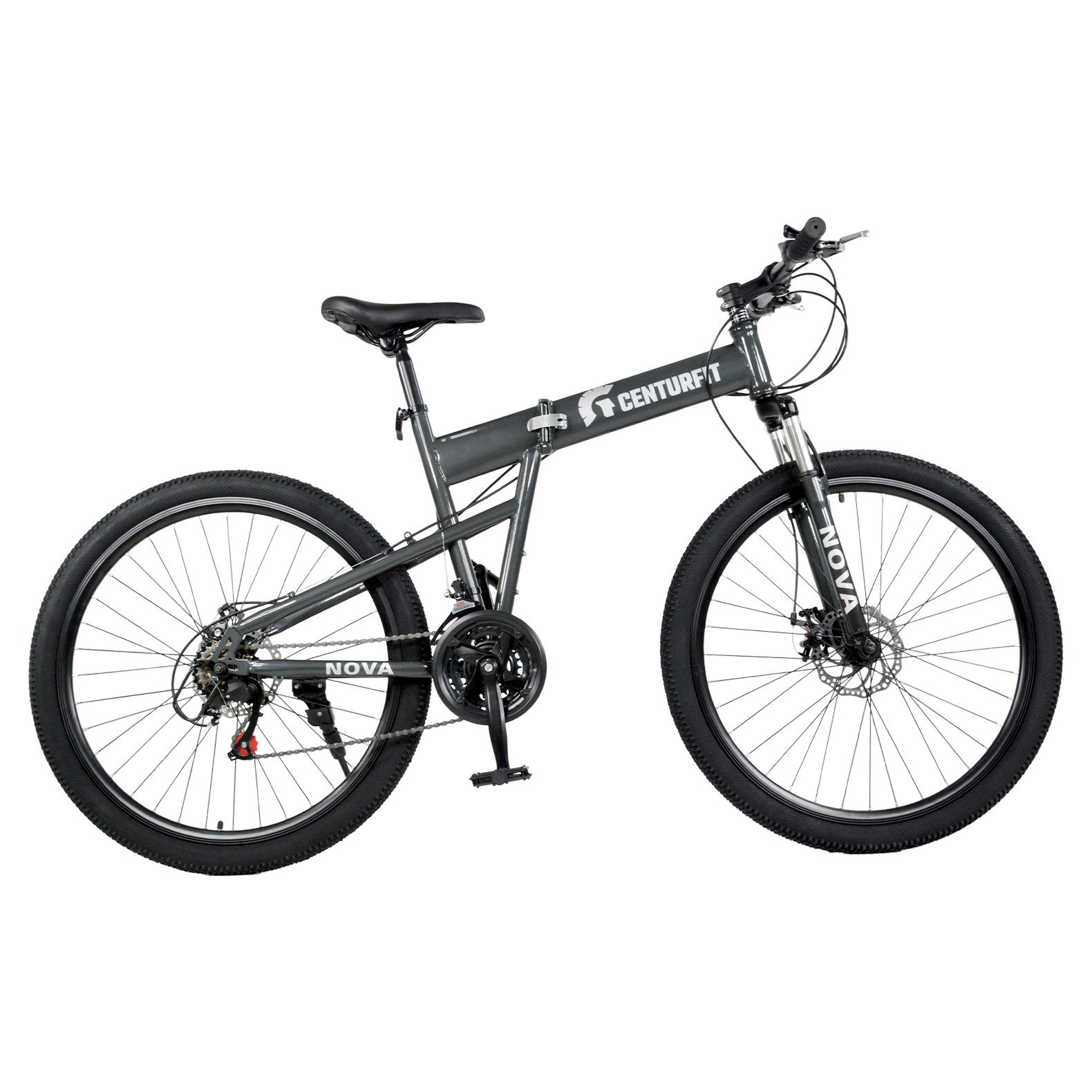 Foto 2 pulgar | Bicicleta Plegable de Montaña Centurfit color Blanco R26 21 Velocidades