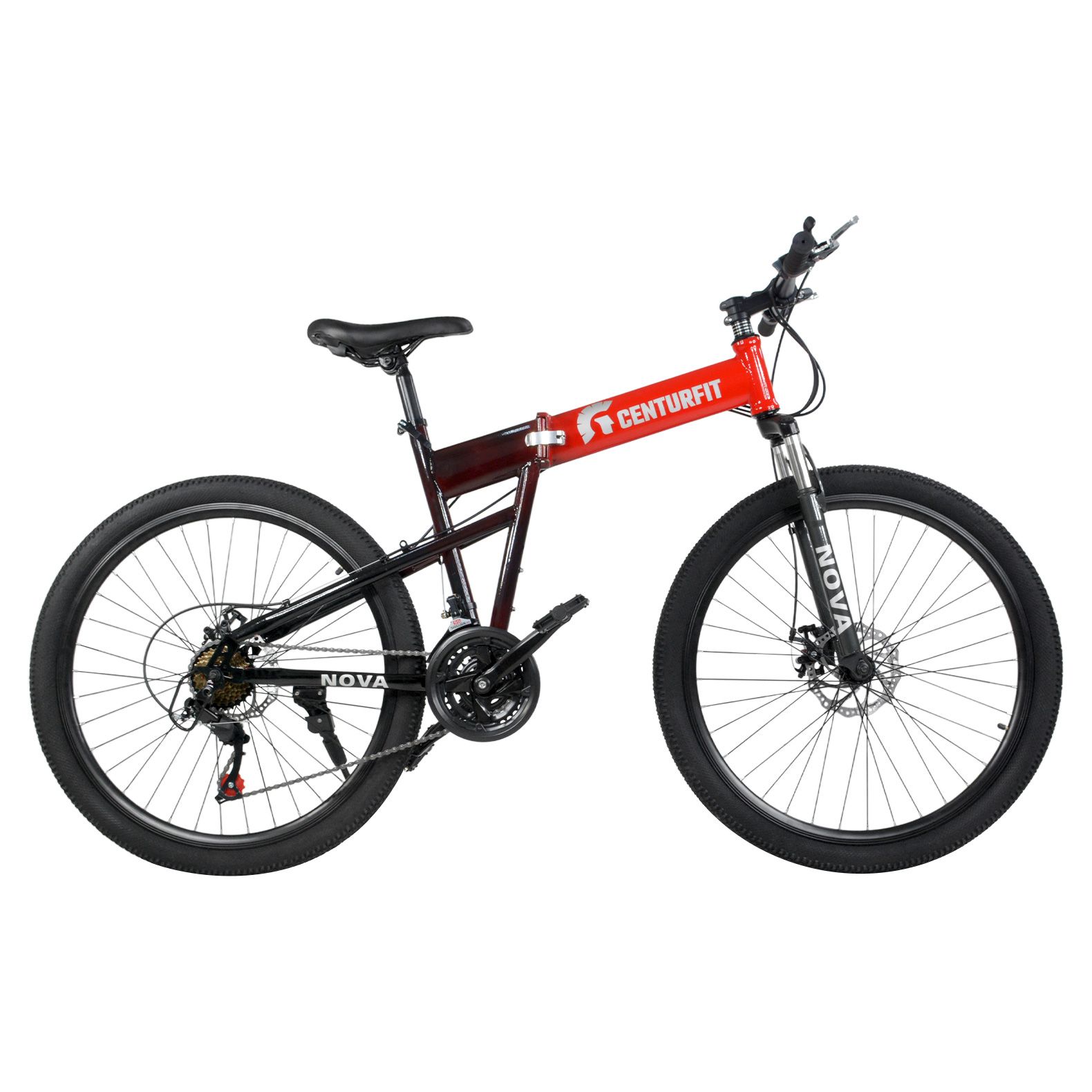 Foto 1 | Bicicleta Plegable de Montaña Centurfit color Rojo R26 21 Velocidades