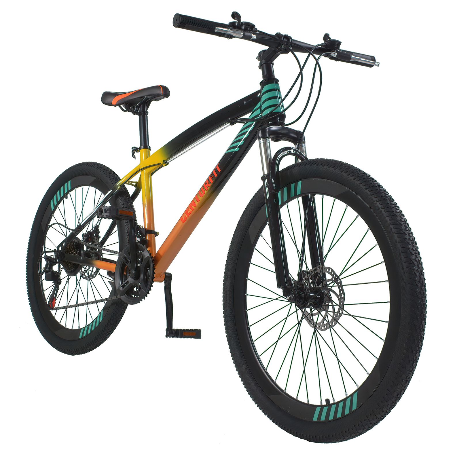 Foto 2 pulgar | Bicicleta Montaña Pro Centurfit Multicolor R26 Frenos de Disco 21 Velocidades