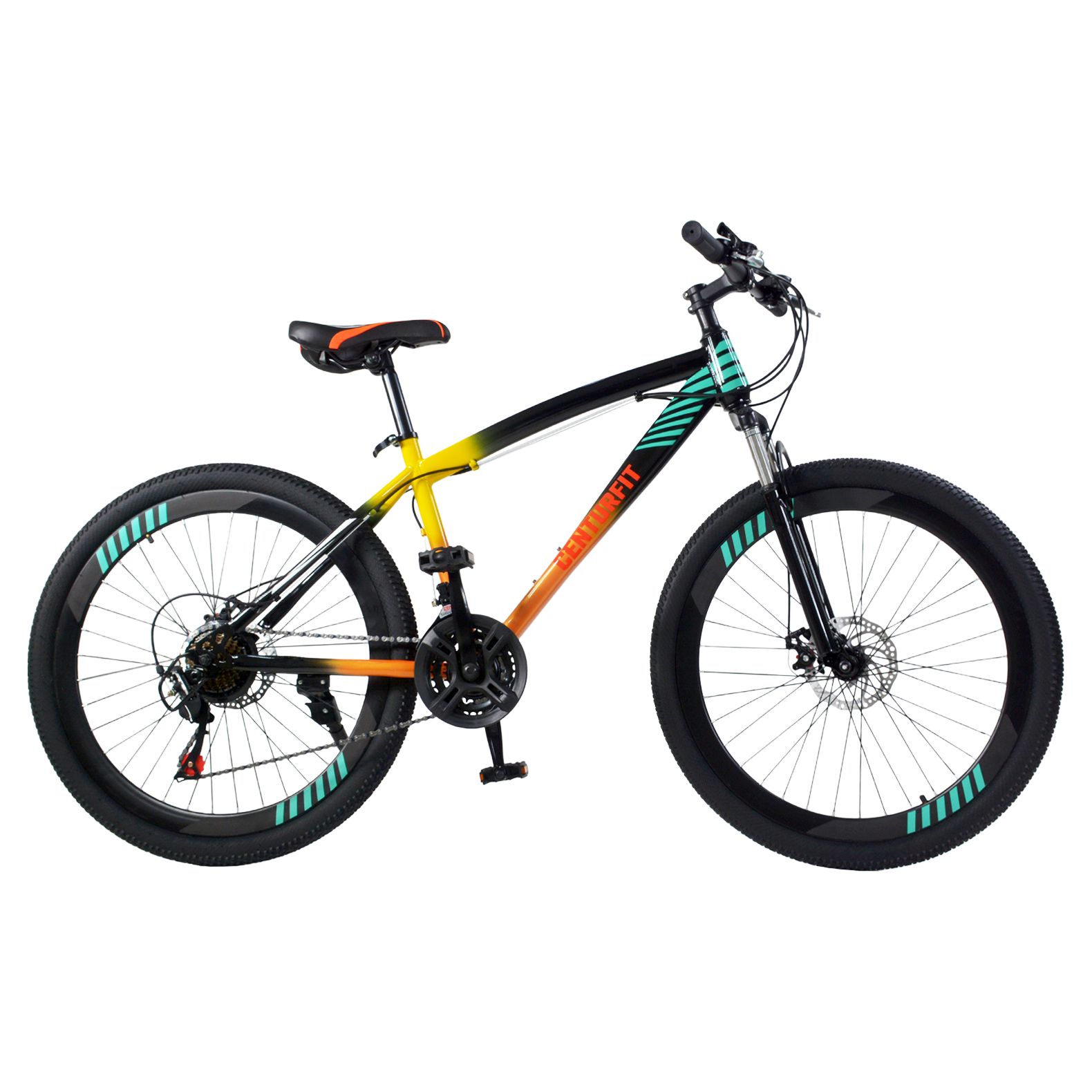 Foto 3 pulgar | Bicicleta Montaña Pro Centurfit Multicolor R26 Frenos de Disco 21 Velocidades