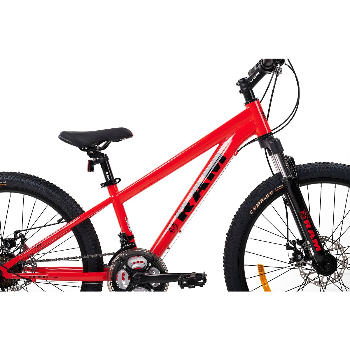 Foto 8 pulgar | Bicicleta De Montaña 24'' Ram Rm-k23-r24 color Roja 21 Velocidades