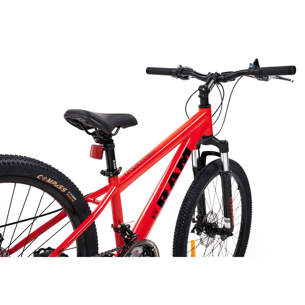 Foto 9 pulgar | Bicicleta De Montaña 24'' Ram Rm-k23-r24 color Roja 21 Velocidades