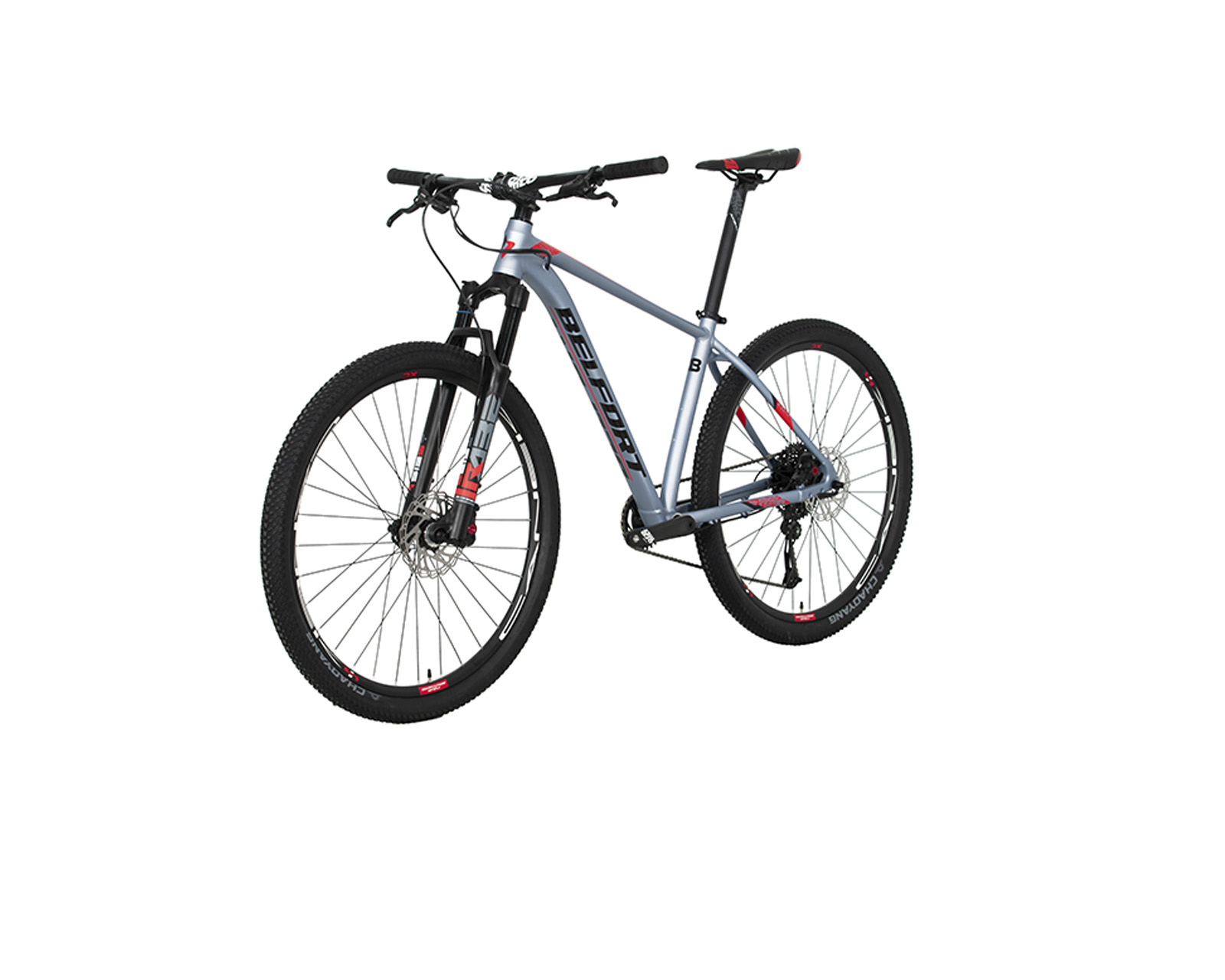 Foto 4 | Bicicleta Belfort Coatl Rabe R27 T17 Plata Rojo 2024