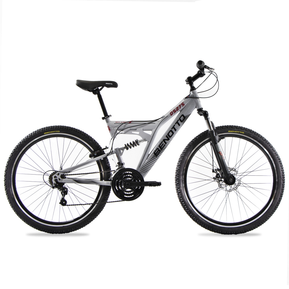 Bicicleta de Montaña Benotto Ds275 R27.5 21v Sunrace color Plata