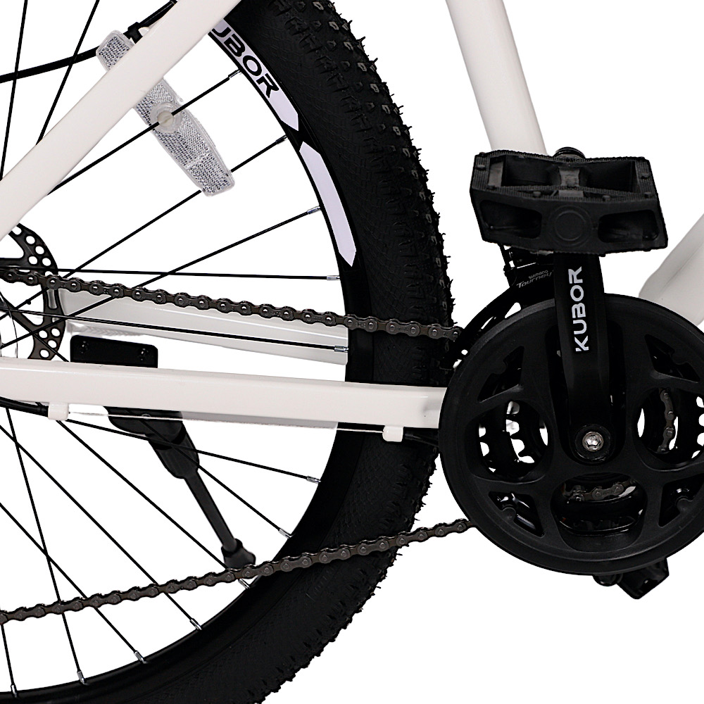 Foto 3 | Bicicleta MTB Cosmo R26 Aluminio 21v Shimano Rines Aluminio Frenos Disco Blanca