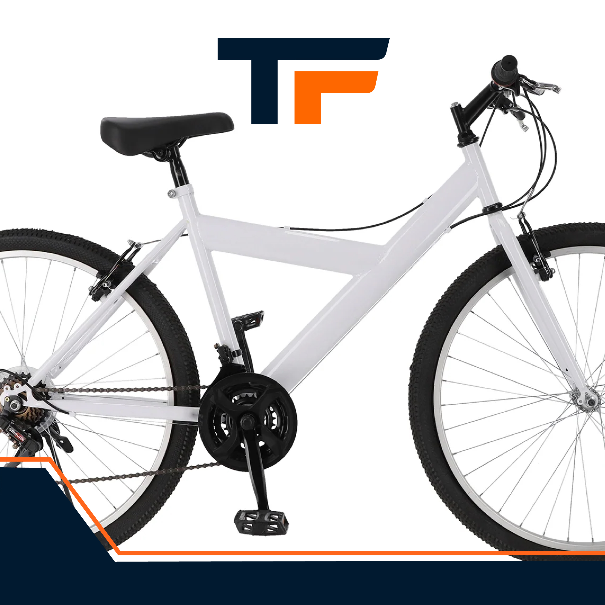 Foto 7 | Bicicleta de Montaña Terrafit Ecoride color Blanco R26 Acero Inoxidable 21V