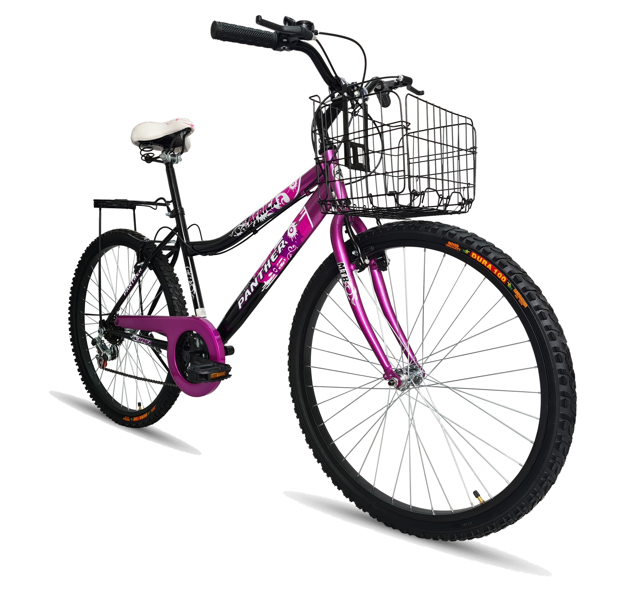 Foto 3 pulgar | Bicicleta Black Panther Lady África Rodada 24 Equipada 6 Velocidades Morado