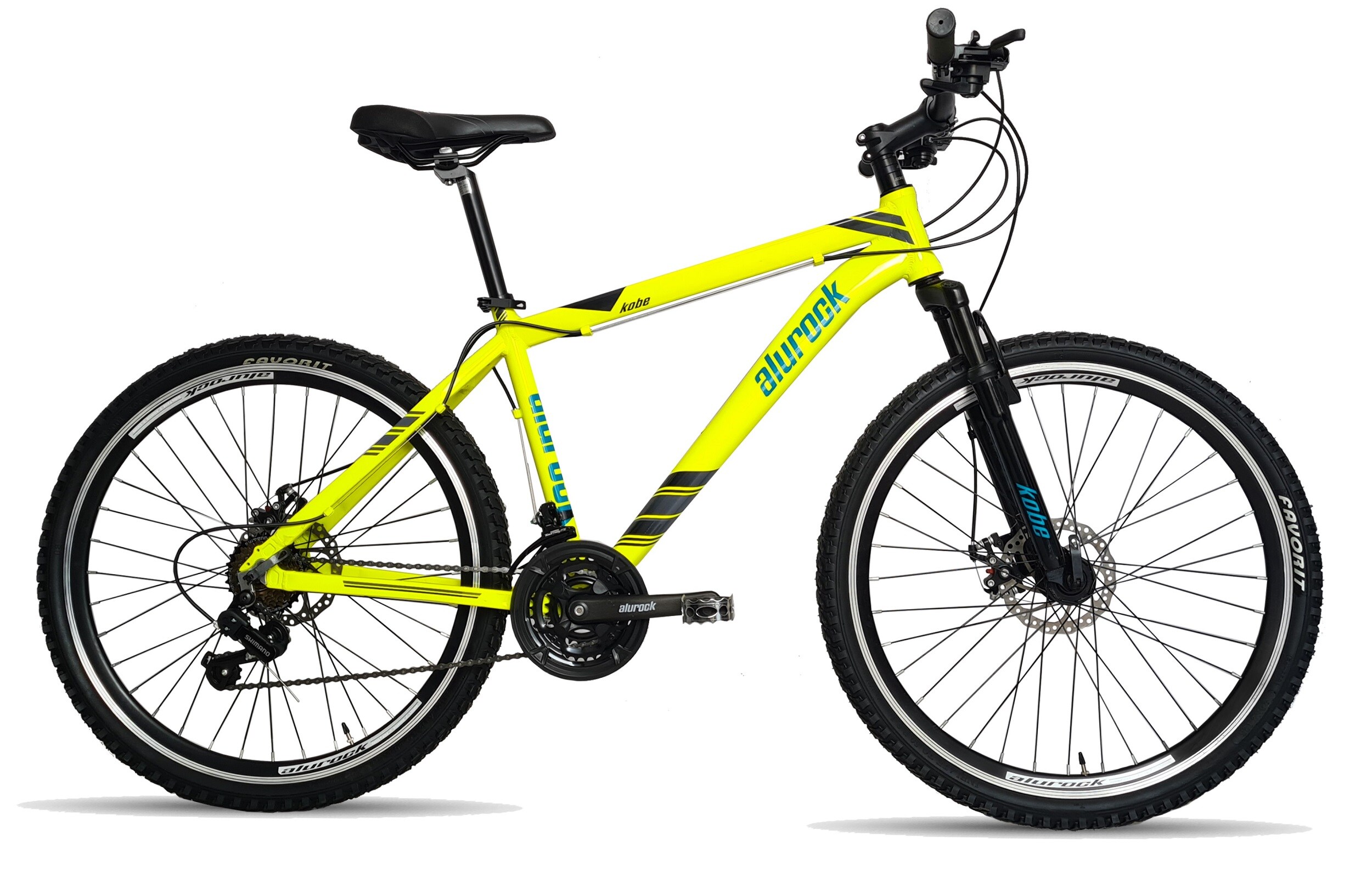 Bicicleta Alurock Kobe Amarillo R26  Aluminio Freno Disco $199