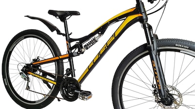 Foto 3 | Bicicleta Alurock Luger Amarillo Rodada 29 Aluminio Freno Disco