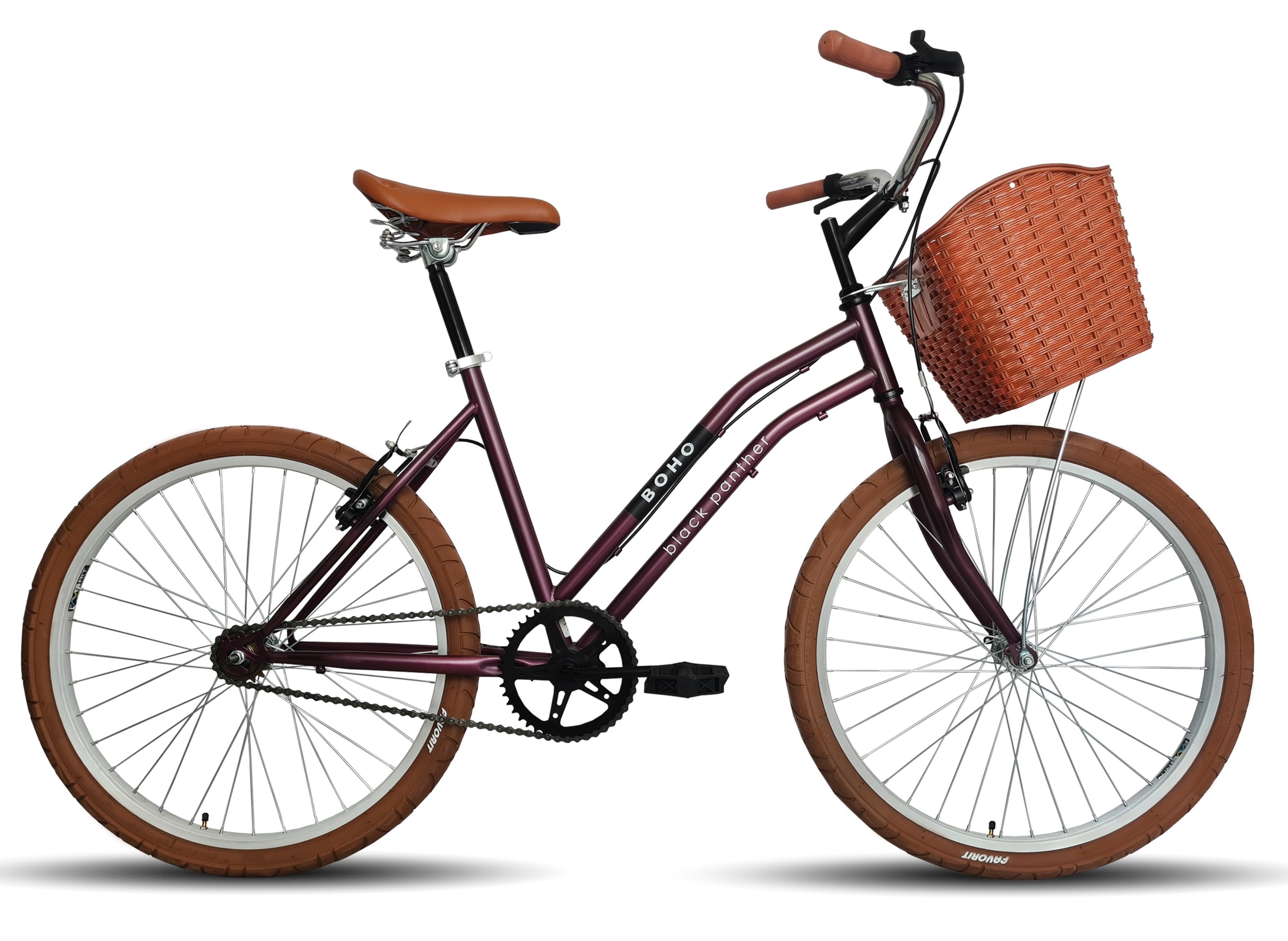 Foto 1 | Bicicleta Black Panther Boho R24 Morado con Canasta