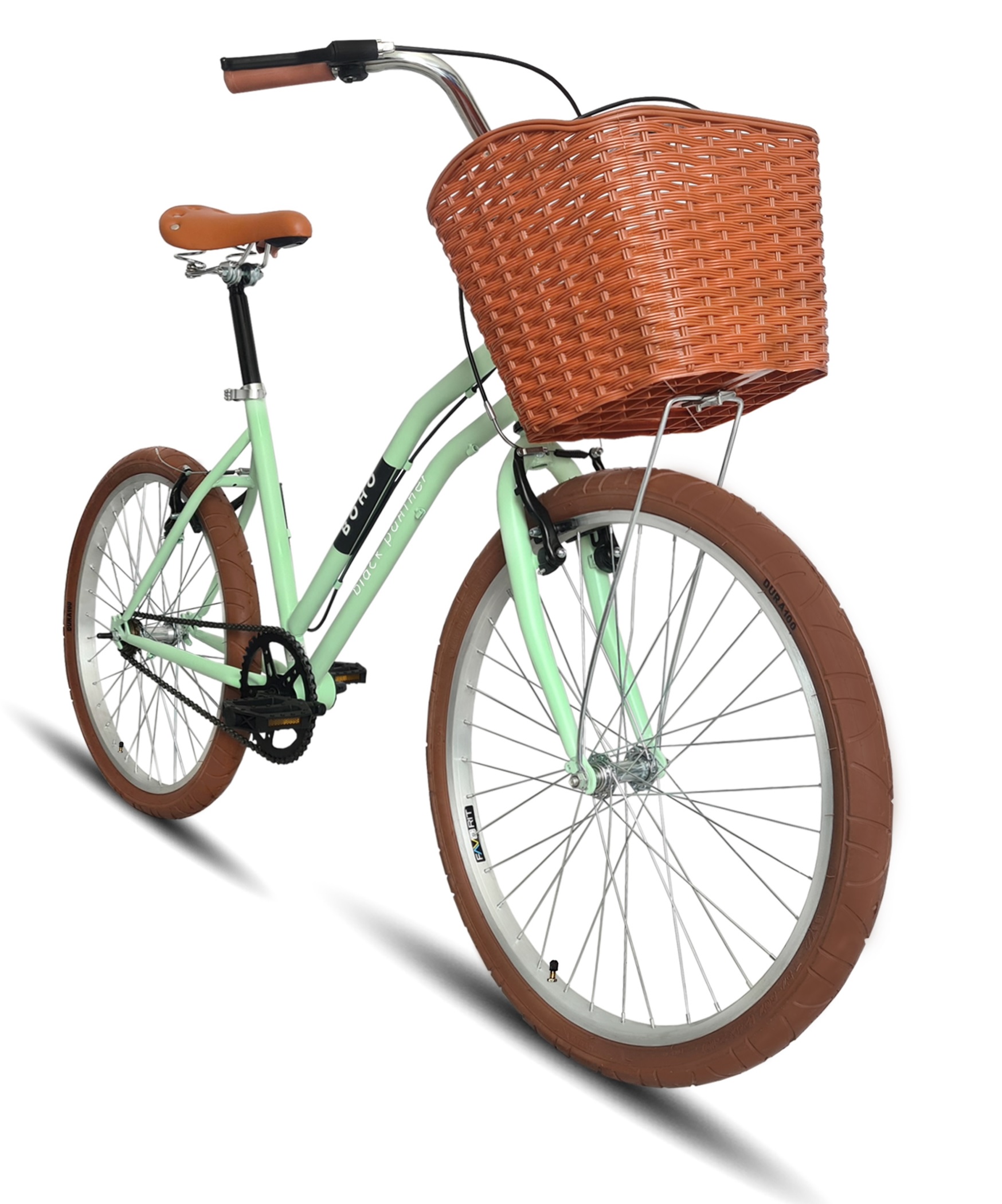 Foto 2 | Bicicleta Black Panther Boho Verde R24 con Canasta