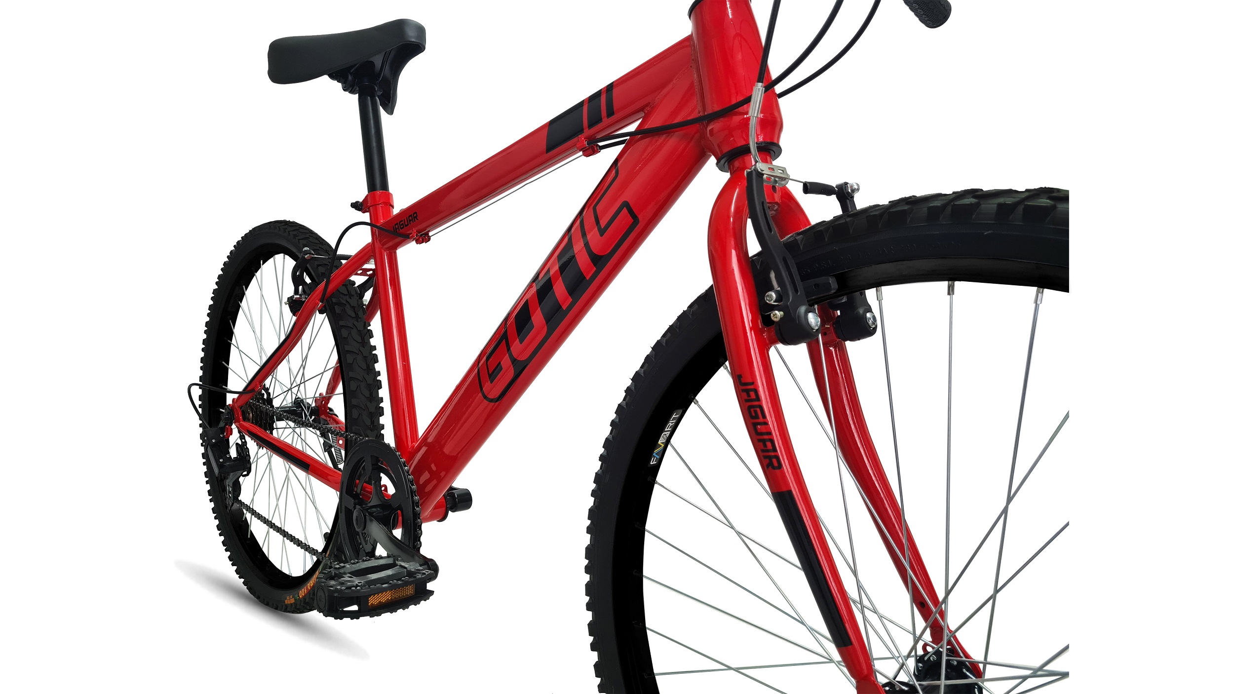 Foto 3 | Bicicleta Jaguar Gotic 6 Velocidades Rodada 24 Rojo