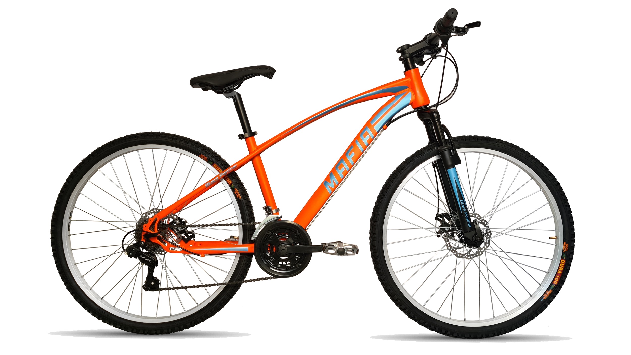 Bicicleta Mtb Mafia Frenos Disco 18 Velocidades Naranja Rodada 26