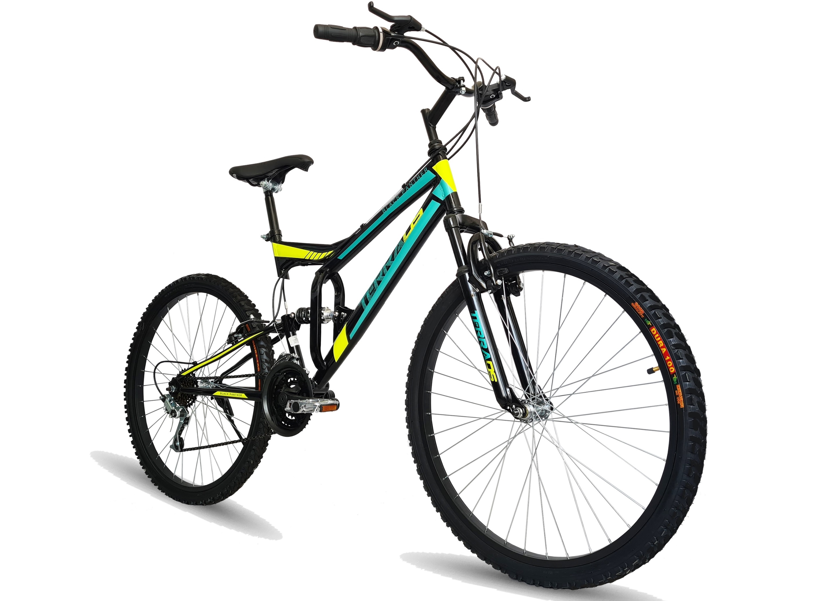 Foto 3 pulgar | Bicicleta Black Panther Terra 18 Velocidades R24  Verde