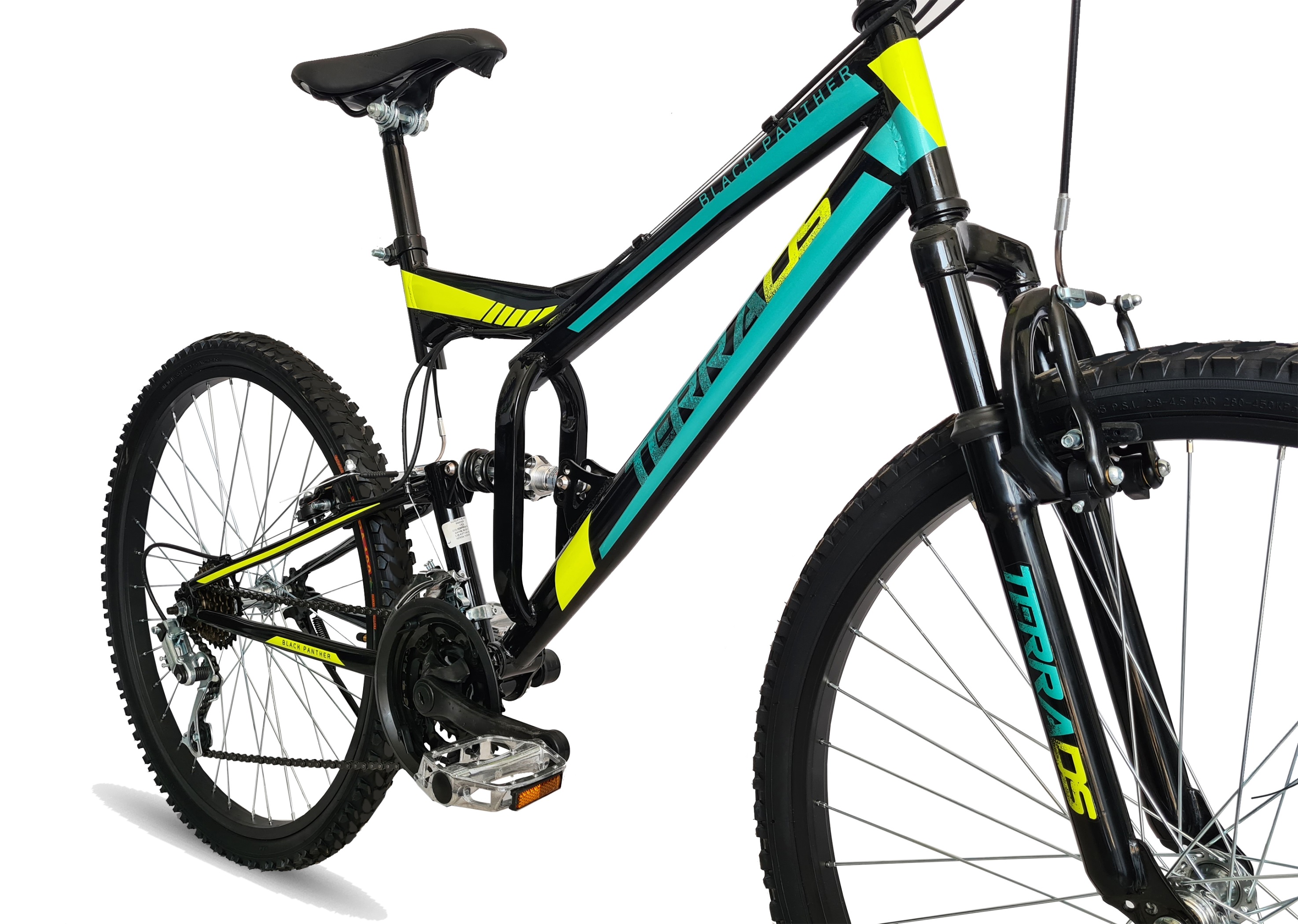Foto 4 pulgar | Bicicleta Black Panther Terra 18 Velocidades R24  Verde